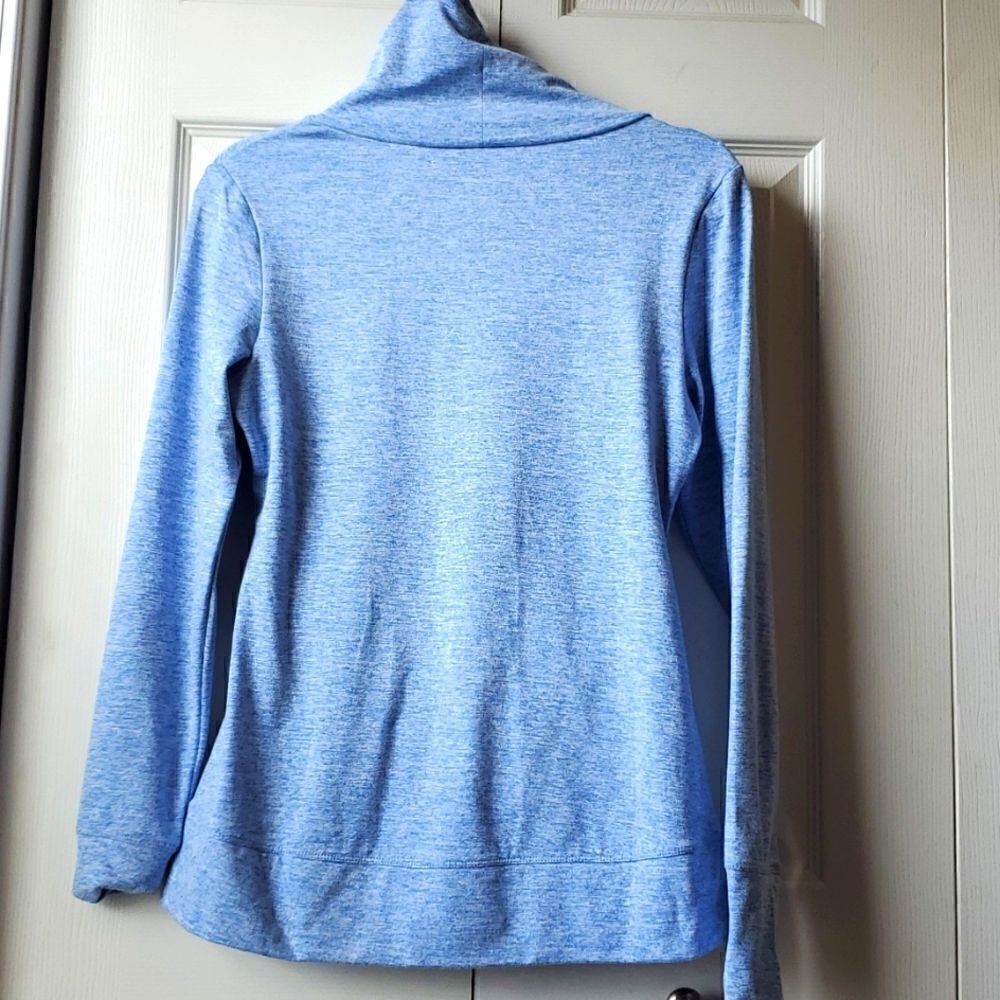 Apana Heathered Light Blue Cowl Neck Pullover - Picture 5 of 5